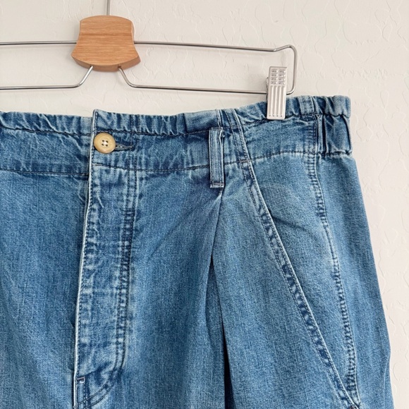 We the Free Sawyer Pull On BG Oversized Baggy Barrel Jeans Medium Wash Sz L - Picture 10 of 16